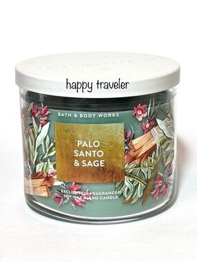PALO SANTO & SAGE 3 Wick Candle